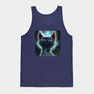 Supreme Cosmic Cat Admires the Universe Tank Top